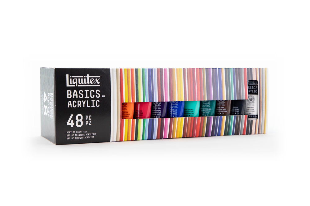 Liquitex BASICS Acrylic akrilinių dažų rinkinys 48 vnt. po 22 ml