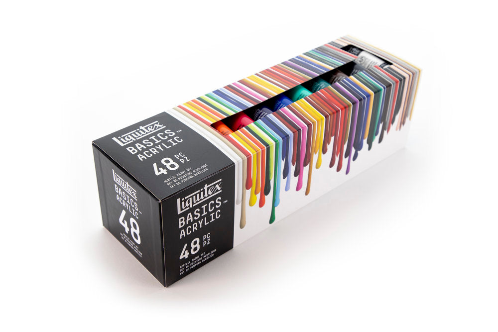 Liquitex BASICS Acrylic akrilinių dažų rinkinys 48 vnt. po 22 ml