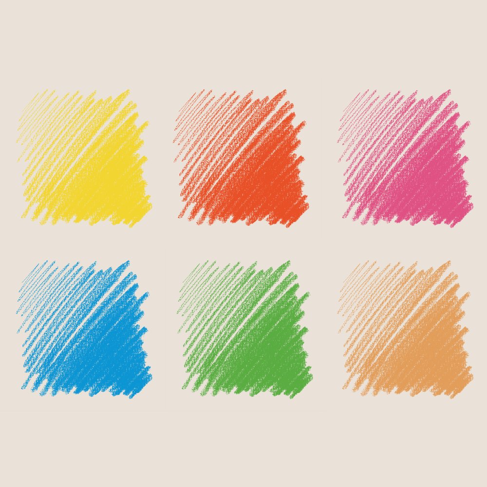 Pastelinių pieštukų rinkinys 6 vnt. "BRIGHT HUES ASSORTED", Conte a Paris