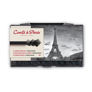 Juodos pastelės rinkinys, 12 vnt. HB kietumo, Conte a Paris