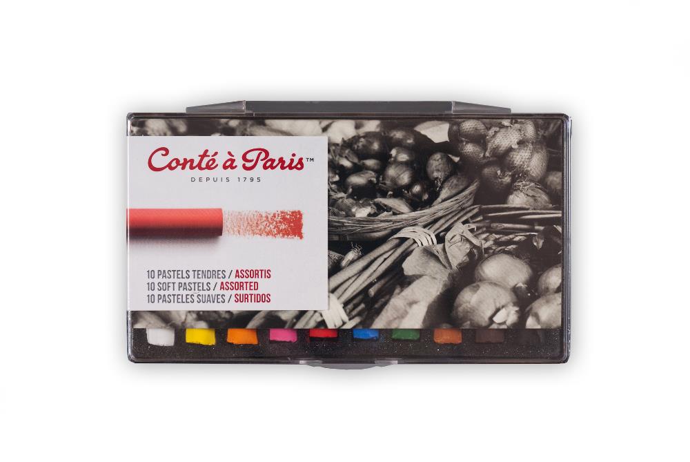 Minkštų pastelių rinkinys, 10 vnt. Conte a Paris