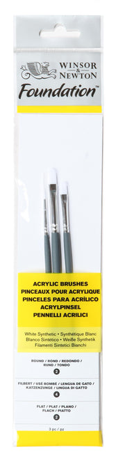 Winsor & Newton teptukų rinkinys akrilui 3 vnt.