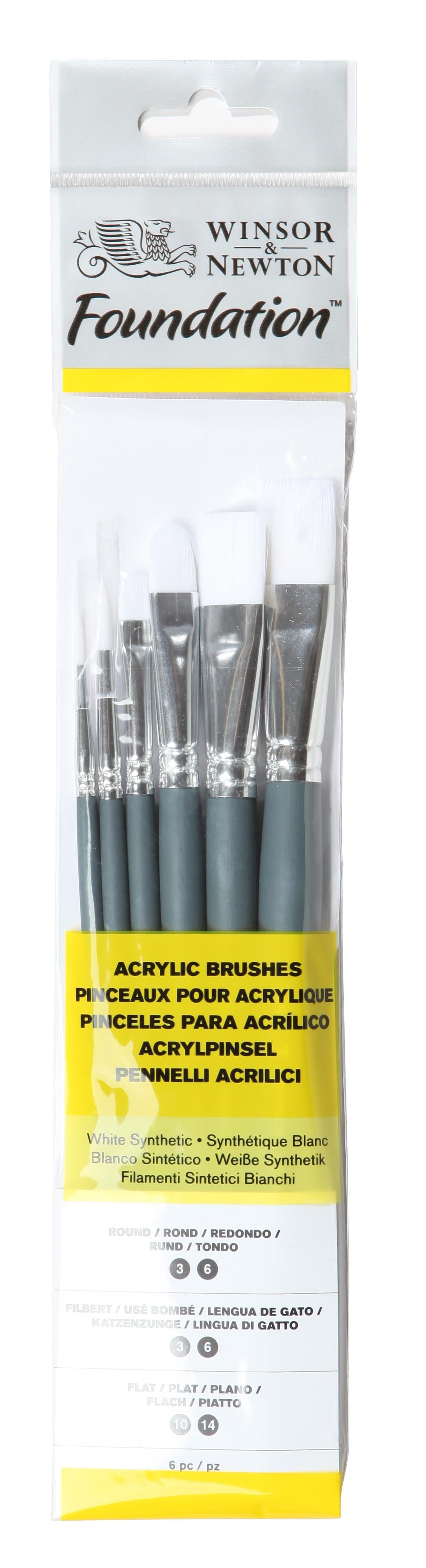 Winsor & Newton teptukų rinkinys akrilui 6 vnt.