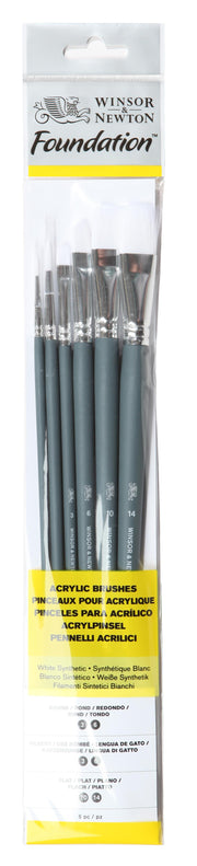Winsor & Newton teptukų rinkinys akrilui 6 vnt.