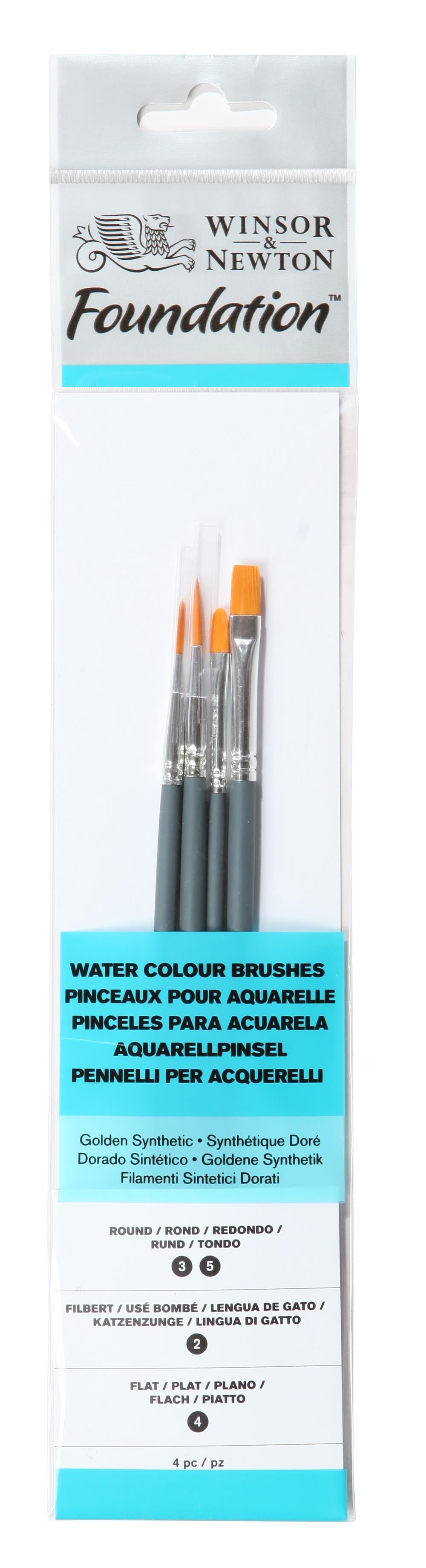 Winsor & Newton teptukų rinkinys akvarelei 4 vnt.