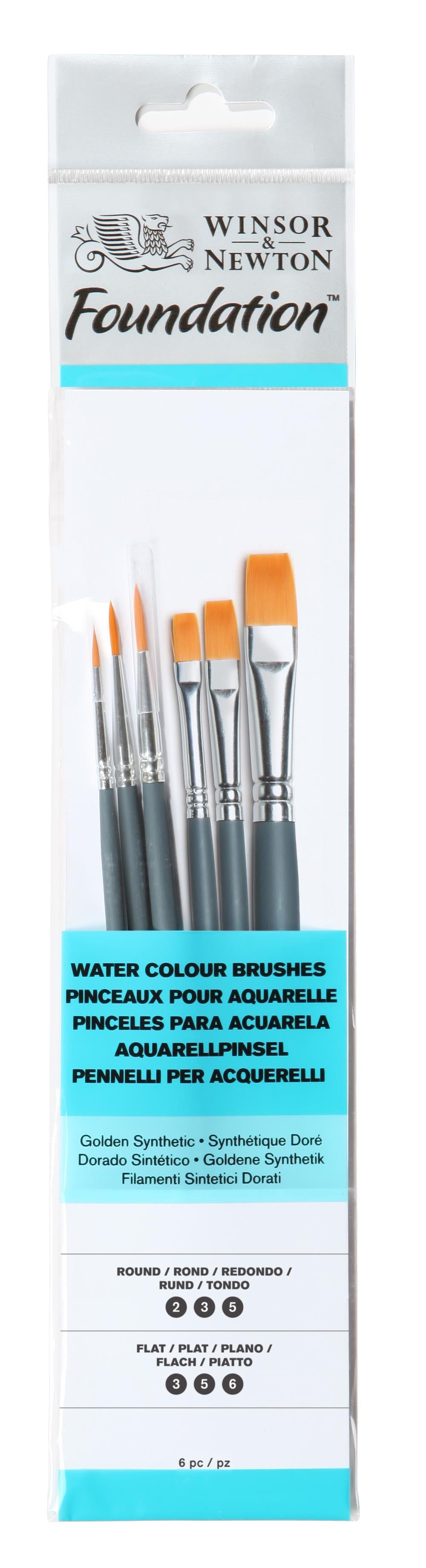 Winsor & Newton teptukų rinkinys akvarelei 6 vnt.