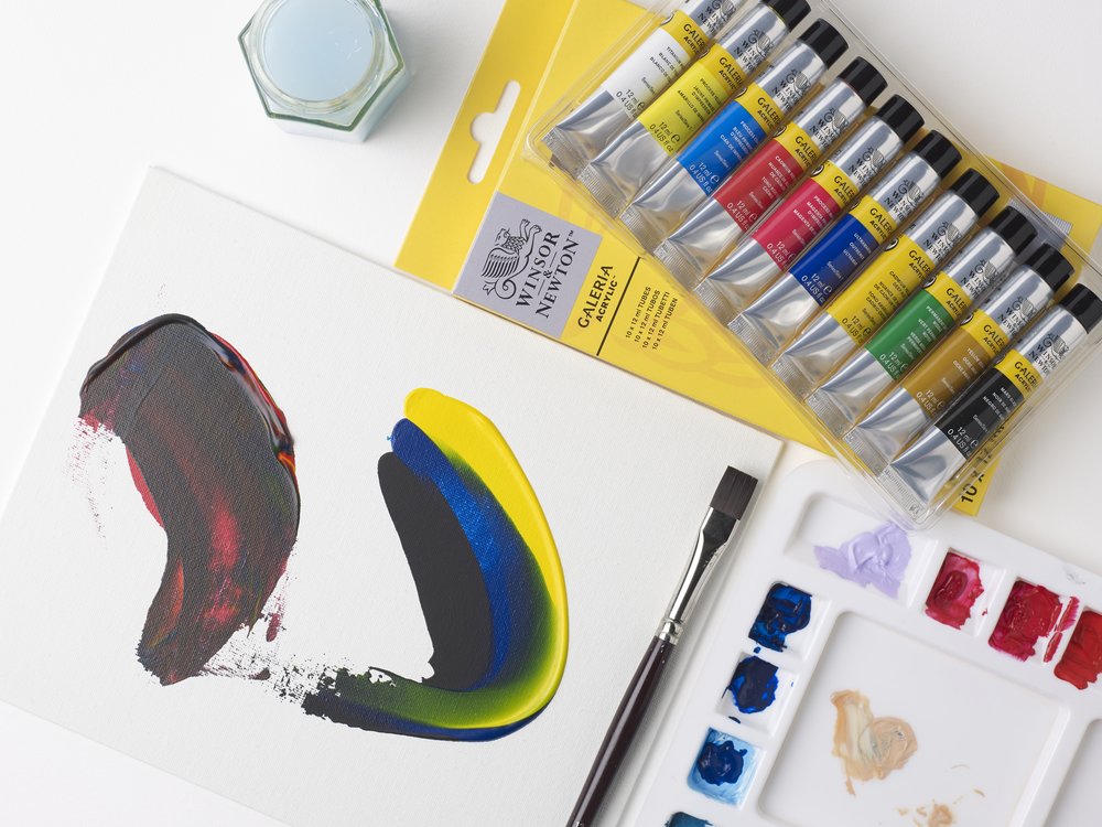 Winsor & Newton Galeria akrilinių dažų rinkinys 10 vnt. po 12 ml