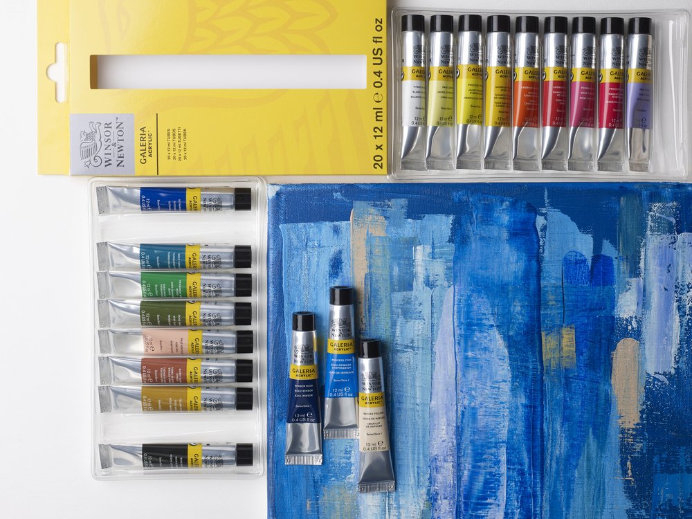 Winsor & Newton Galeria akrilinių dažų rinkinys 20 vnt. po 12 ml