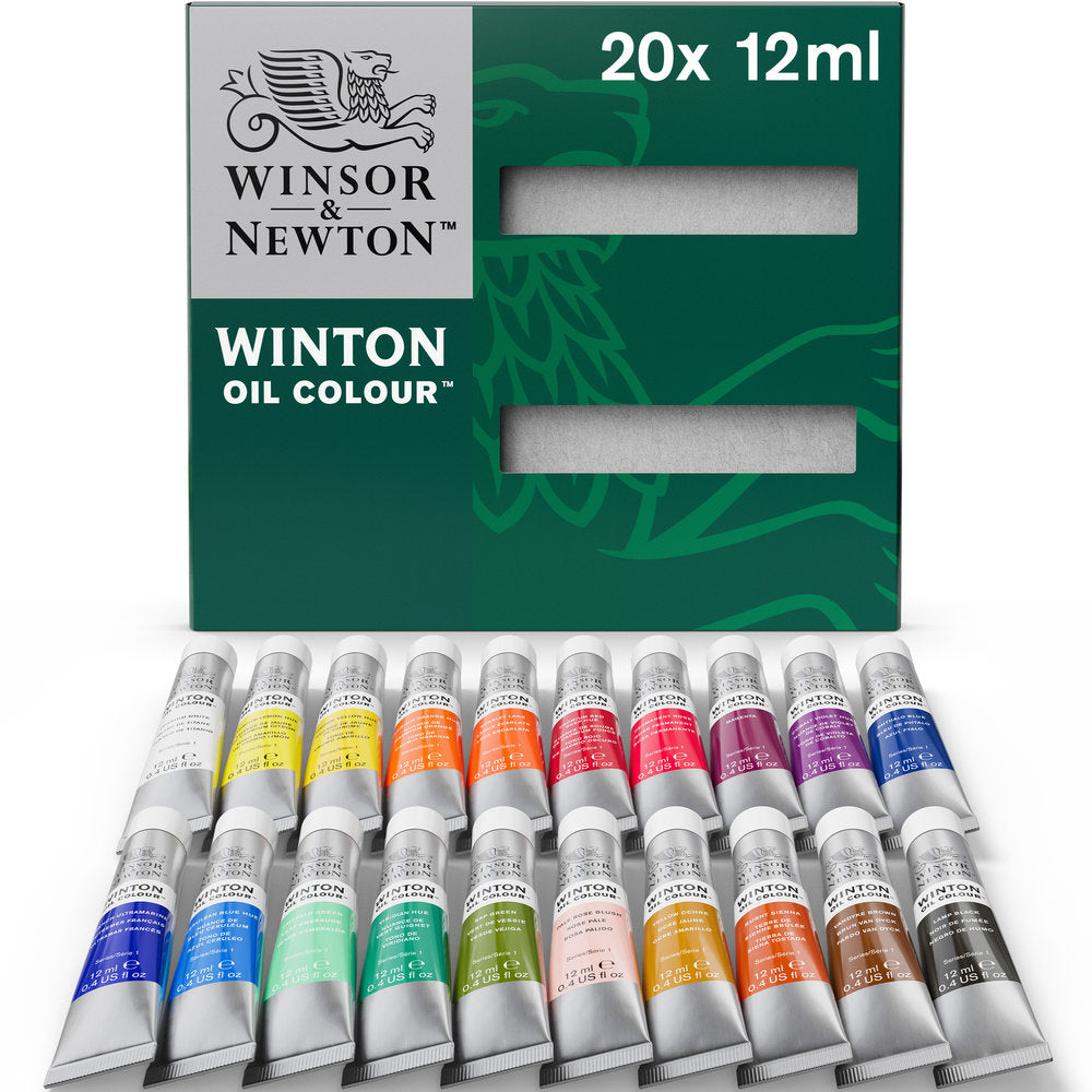 Winsor & Newton Winton Oil Colour aliejinių dažų rinkinys, 20 vnt. po 12 ml