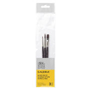 Winsor & Newton Galeria teptukų rinkinys akrilui ir aliejui 3 vnt., Nr. 2, 6 ir plokščias 6 mm