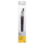 Winsor & Newton Galeria teptukų rinkinys akrilui ir aliejui 3 vnt., Nr. 4, 4, 12