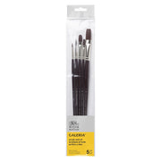 Winsor & Newton Galeria teptukų rinkinys akrilui ir aliejui 5 vnt., Nr. 2, 6, 8, 4, 14