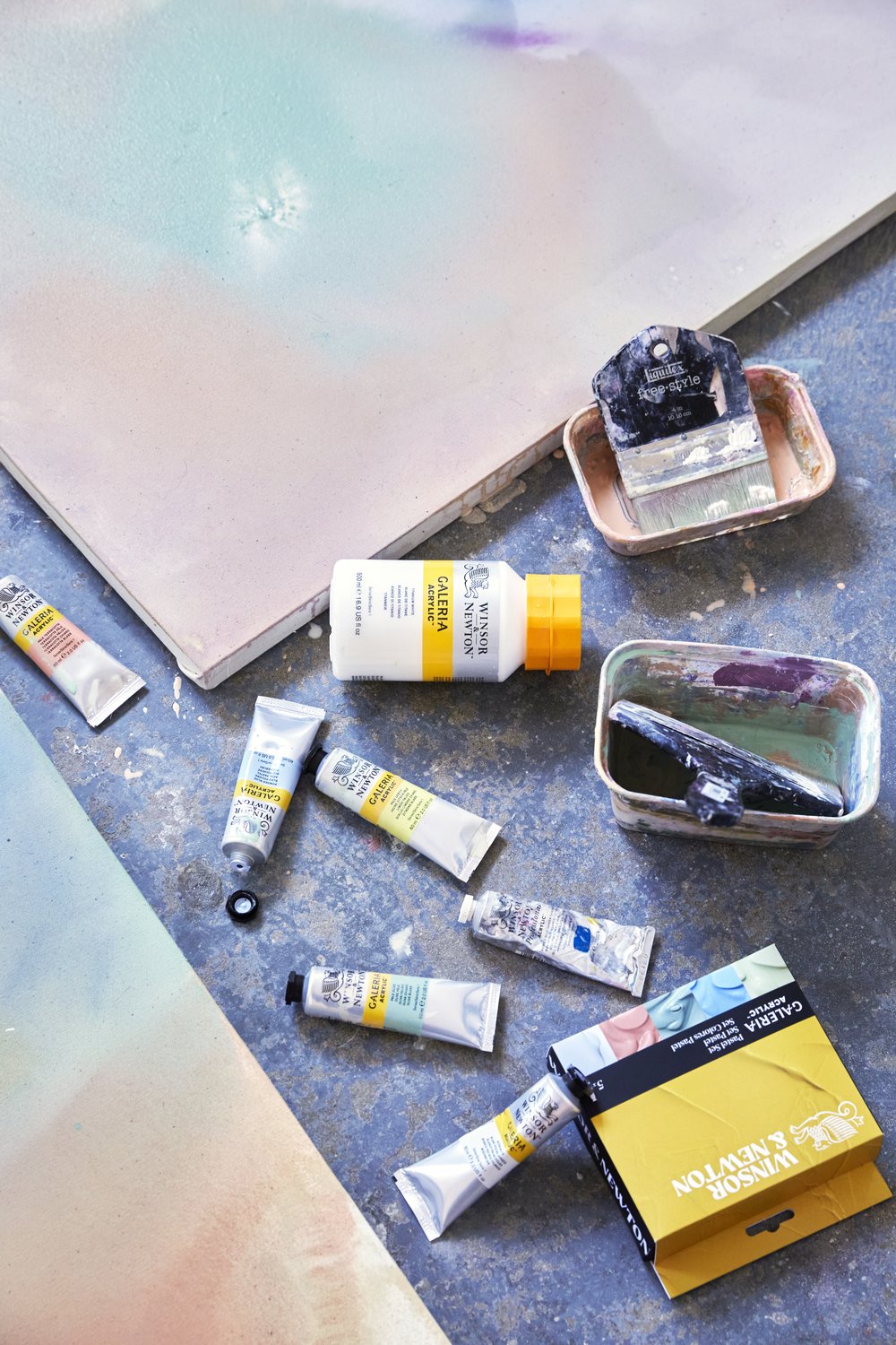 Winsor & Newton Galeria Acrylic Pastel akrilinių dažų rinkinys 5 vnt. po 60 ml