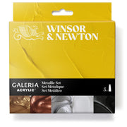 Winsor & Newton Galeria Acrylic Metallic akrilinių dažų rinkinys 5 vnt. po 60 ml