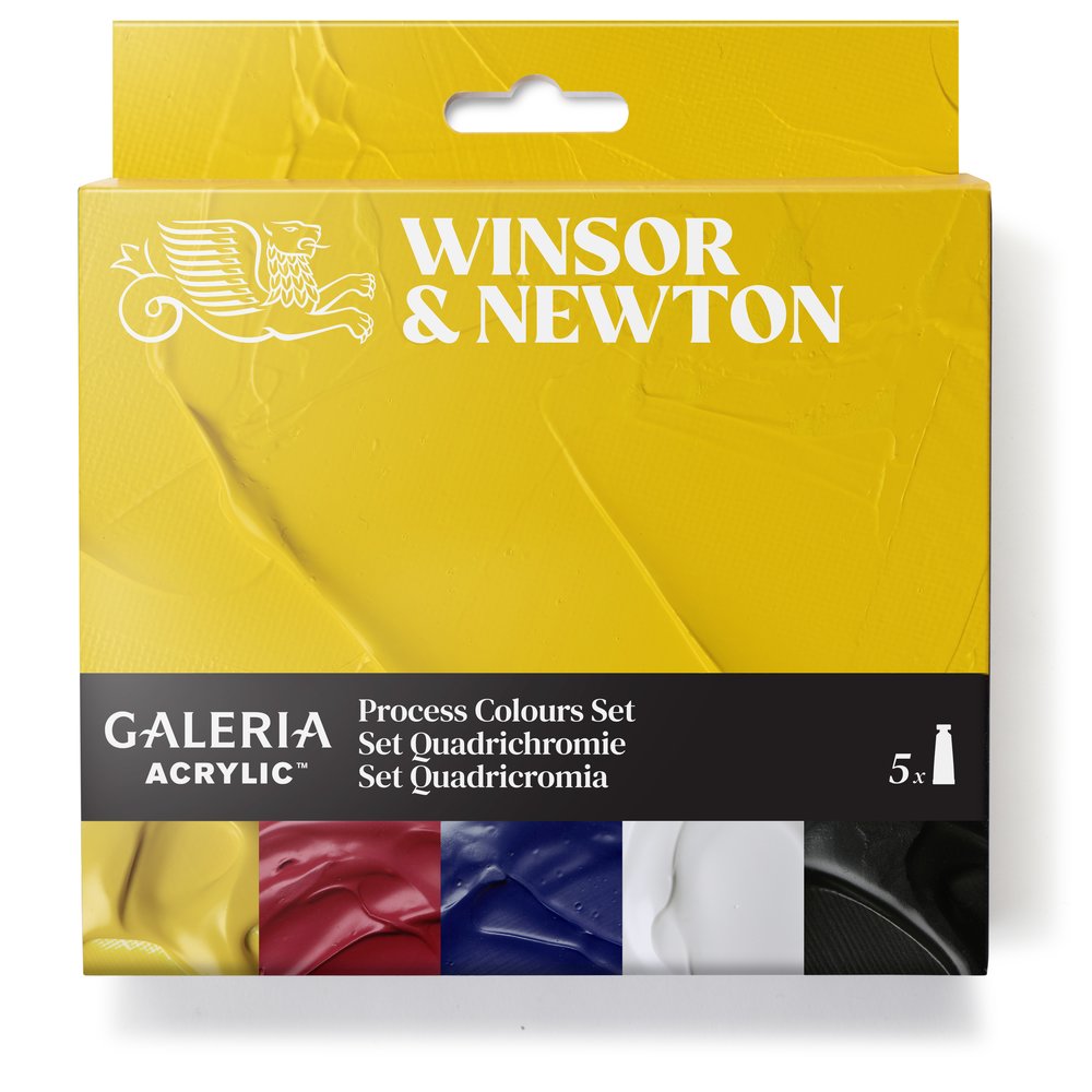 Winsor & Newton Galeria Acrylic akrilinių dažų rinkinys 5 vnt. po 60 ml