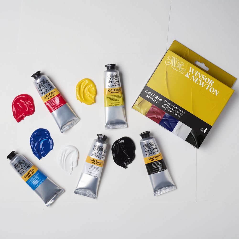 Winsor & Newton Galeria Acrylic akrilinių dažų rinkinys 5 vnt. po 60 ml