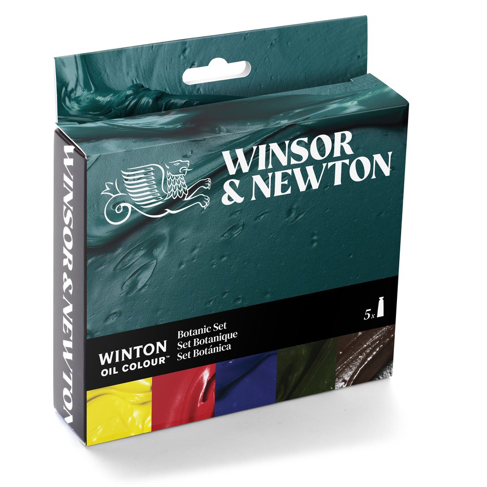 Winsor & Newton Winton Oil Colour aliejinių dažų rinkinys "BOTANIC" 5 vnt. po 37 ml