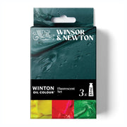 Winsor & Newton Winton Oil Colour "FLUORESCENT" aliejinių dažų rinkinys 3 vnt. po 37 ml