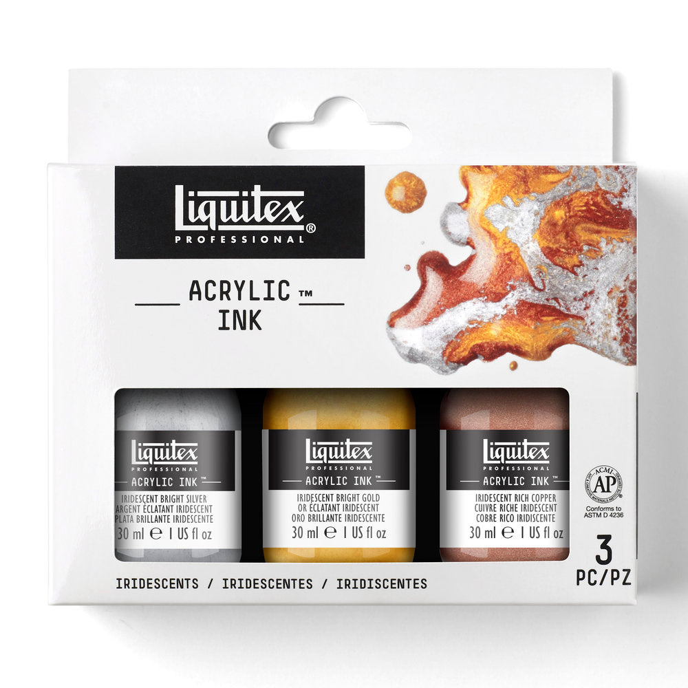 Liquitex Professional Acrylic Ink Iridescent rinkinys 3 vnt. po 30 ml