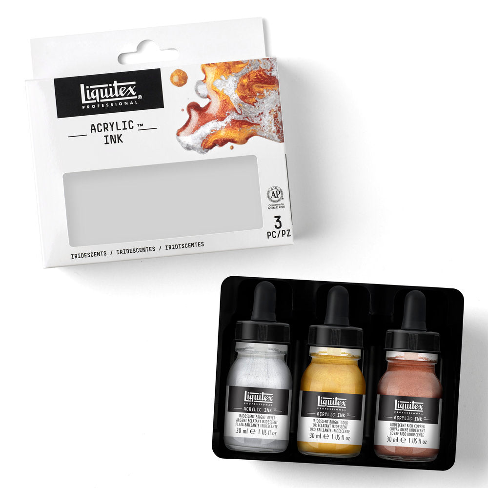 Liquitex Professional Acrylic Ink Iridescent rinkinys 3 vnt. po 30 ml