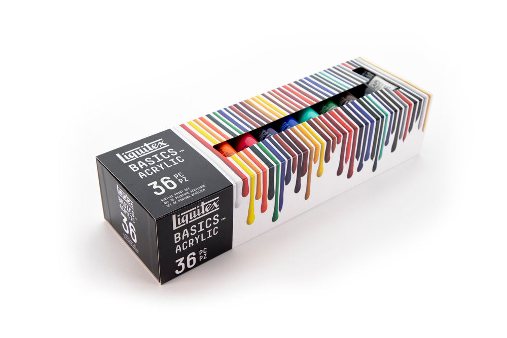 Liquitex BASICS Acrylic akrilinių dažų rinkinys 36 vnt. po 22 ml