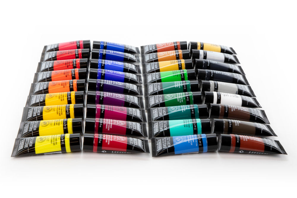 Liquitex BASICS Acrylic akrilinių dažų rinkinys 36 vnt. po 22 ml