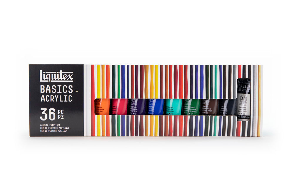 Liquitex BASICS Acrylic akrilinių dažų rinkinys 36 vnt. po 22 ml
