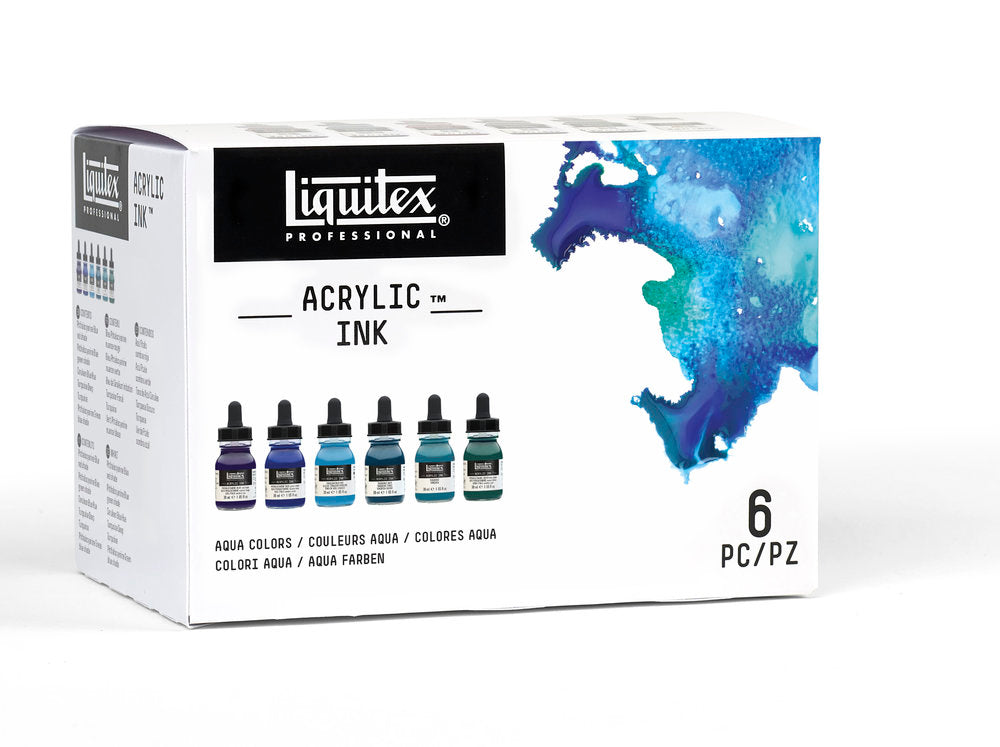 Liquitex Professional Acrylic Aqua Colors akrilinių dažų rinkinys 6 vnt. po 30 ml
