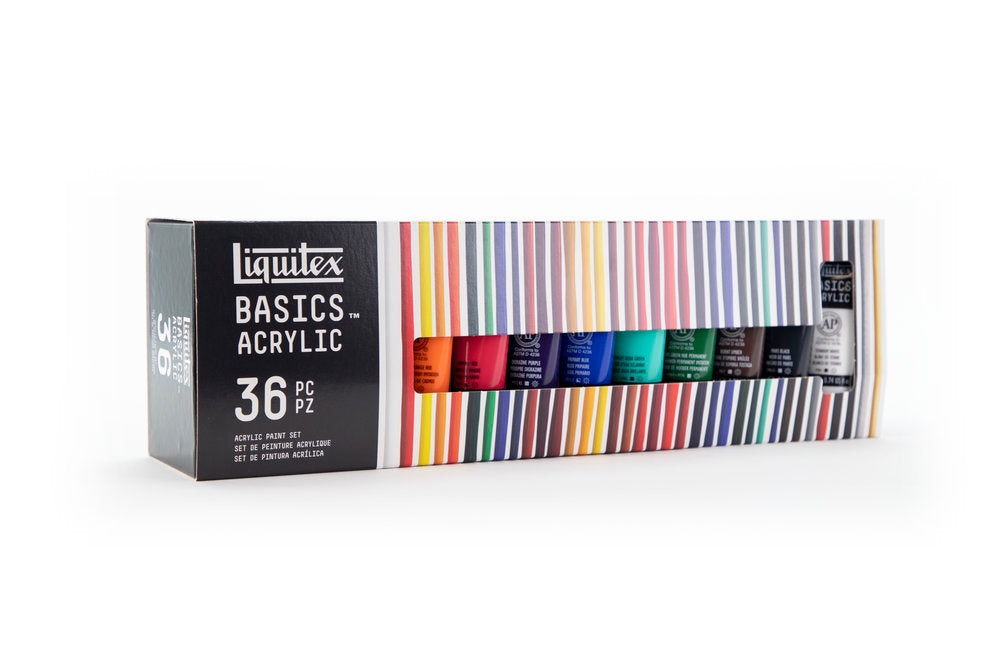 Liquitex BASICS Acrylic akrilinių dažų rinkinys 36 vnt. po 22 ml