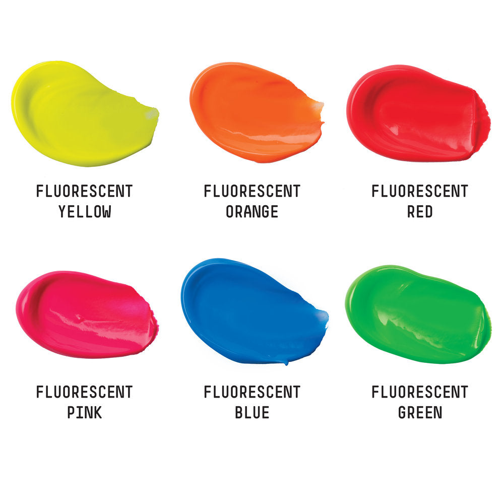 Liquitex BASICS Acrylic Fluorescent akrilinių dažų rinkinys 6 vnt. po 22 ml