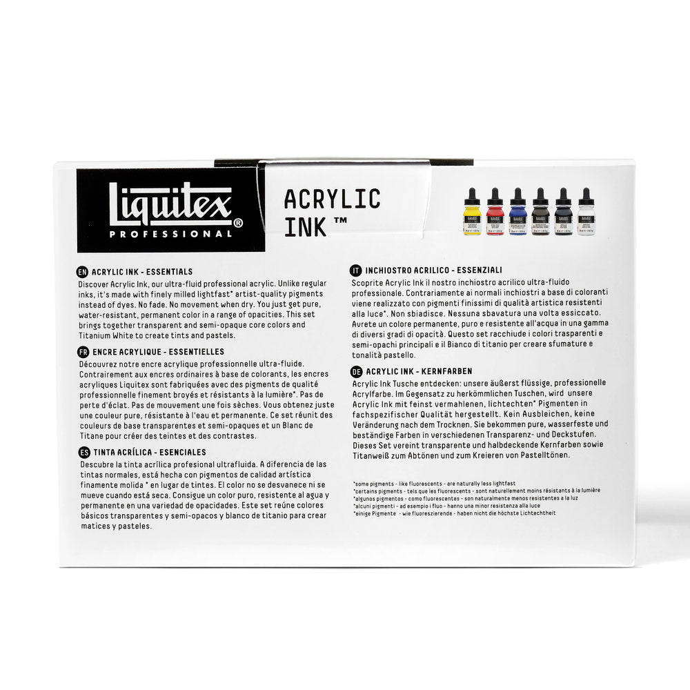 Liquitex Professional skystų akrilinių dažų rinkinys 6 vnt. po 30 ml