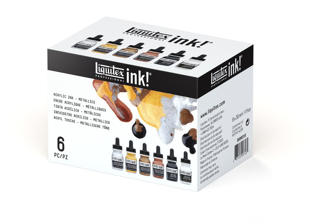 Liquitex Professional Acrylic Ink Iridescent rinkinys 6 vnt. po 30 ml