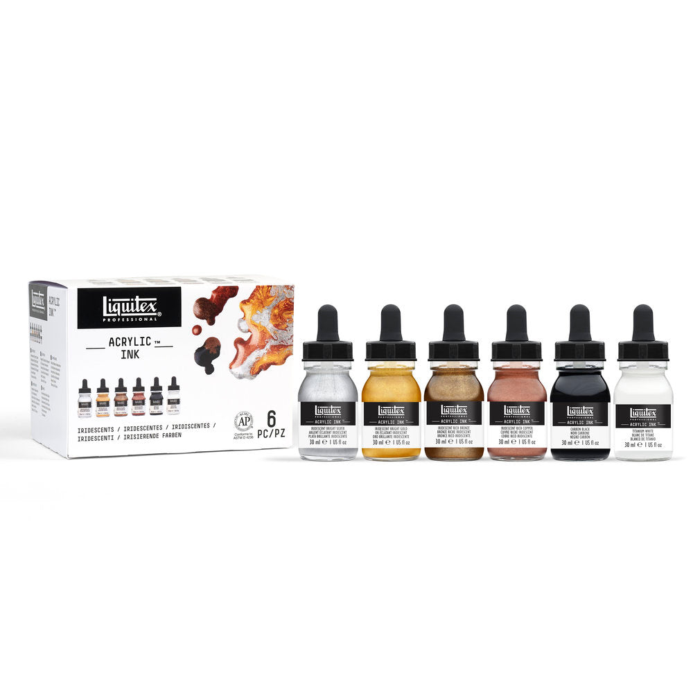Liquitex Professional Acrylic Ink Iridescent rinkinys 6 vnt. po 30 ml