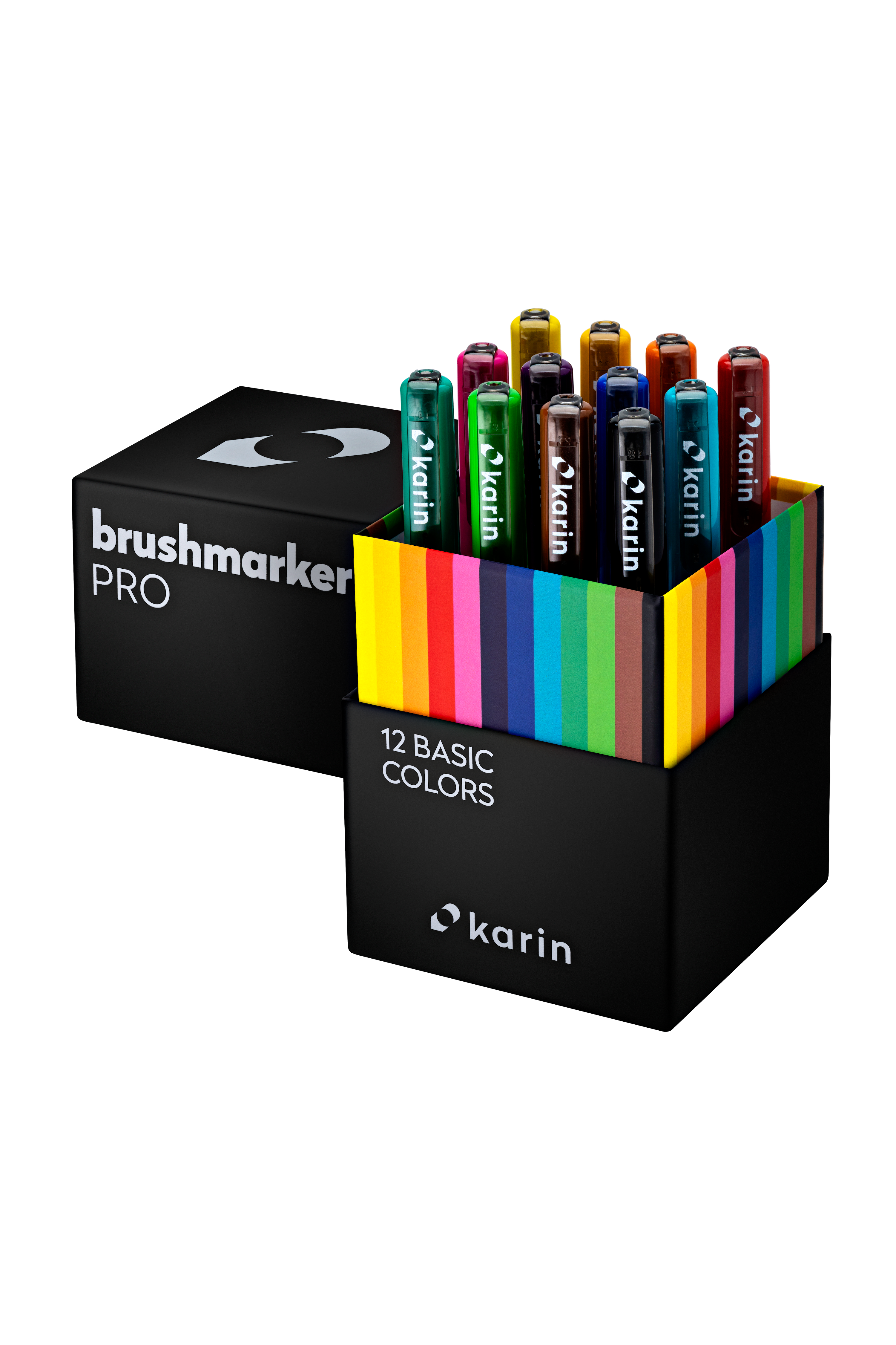 Karin Realbrush PRO 12 pagrindinių spalvų 12 vnt. rinkinys