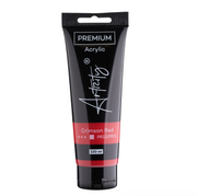 Acrylic Premium Artist Paint, 120 ml Tube - Crimson Red