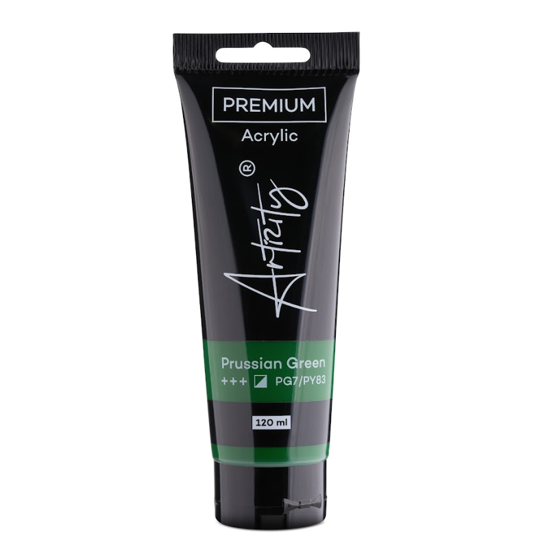 Acrylic Premium Artist Paint, 120 ml Tube - Prussian Green