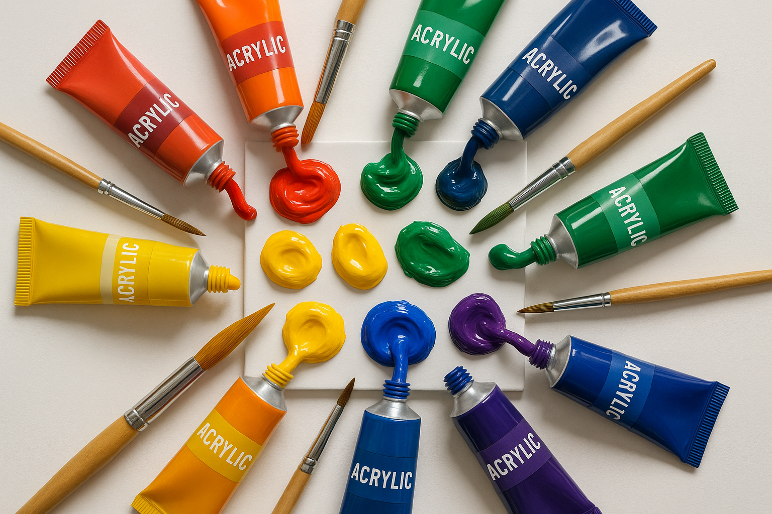 acrylic paints composition 1:1