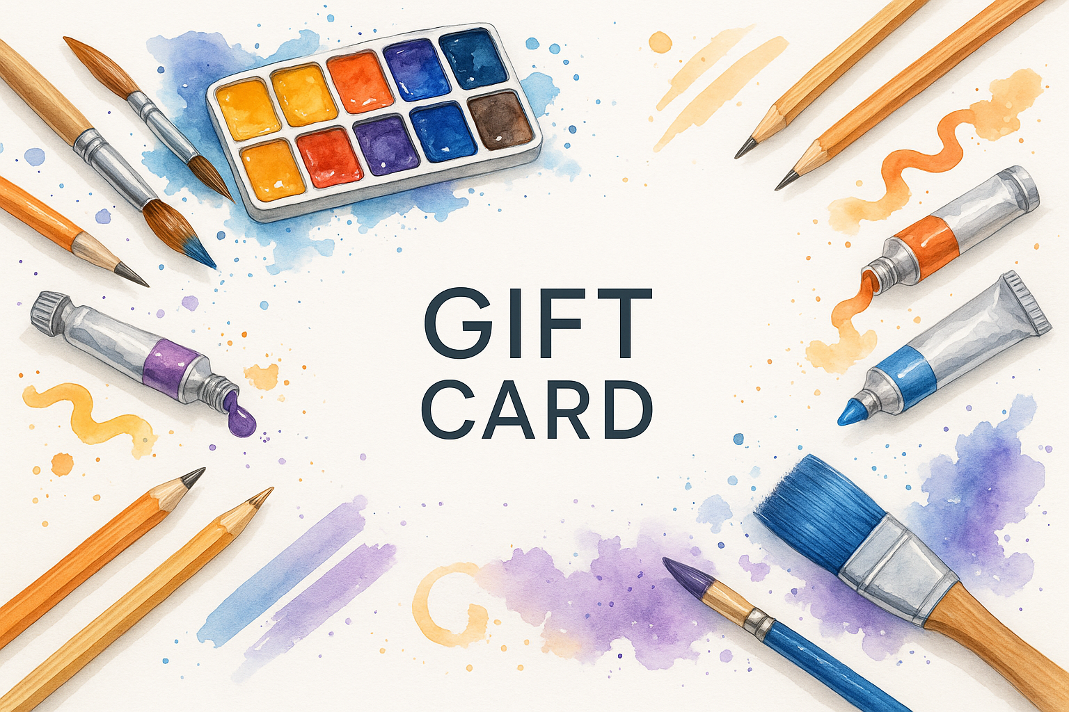 Art supplies store gift card