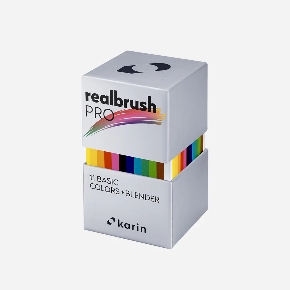 „Realbrush PRO Basic“ + maišytuvas | 11 spalvų rinkinys + maišytuvas